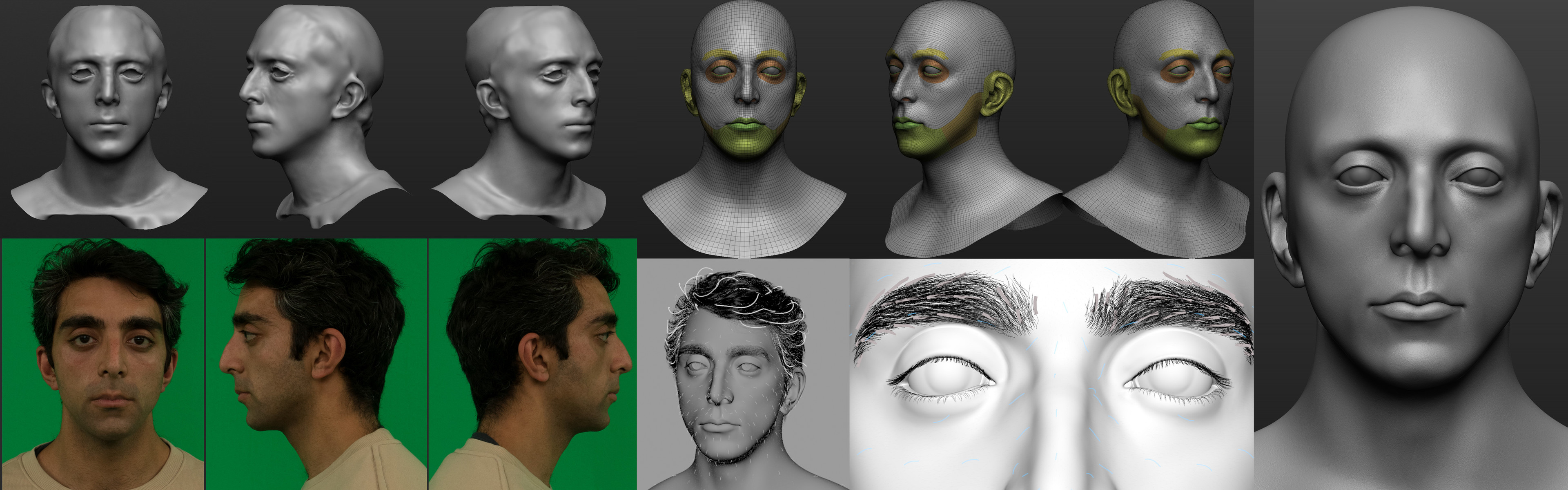 CR1-0054 Scan, Reference, Zbrush Details. Topology, Groom [ Higher Quality Breakdown here: https://bit.ly/3aUp8CG ]