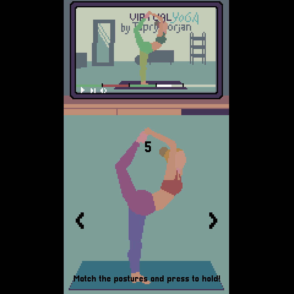 Yoga mini game