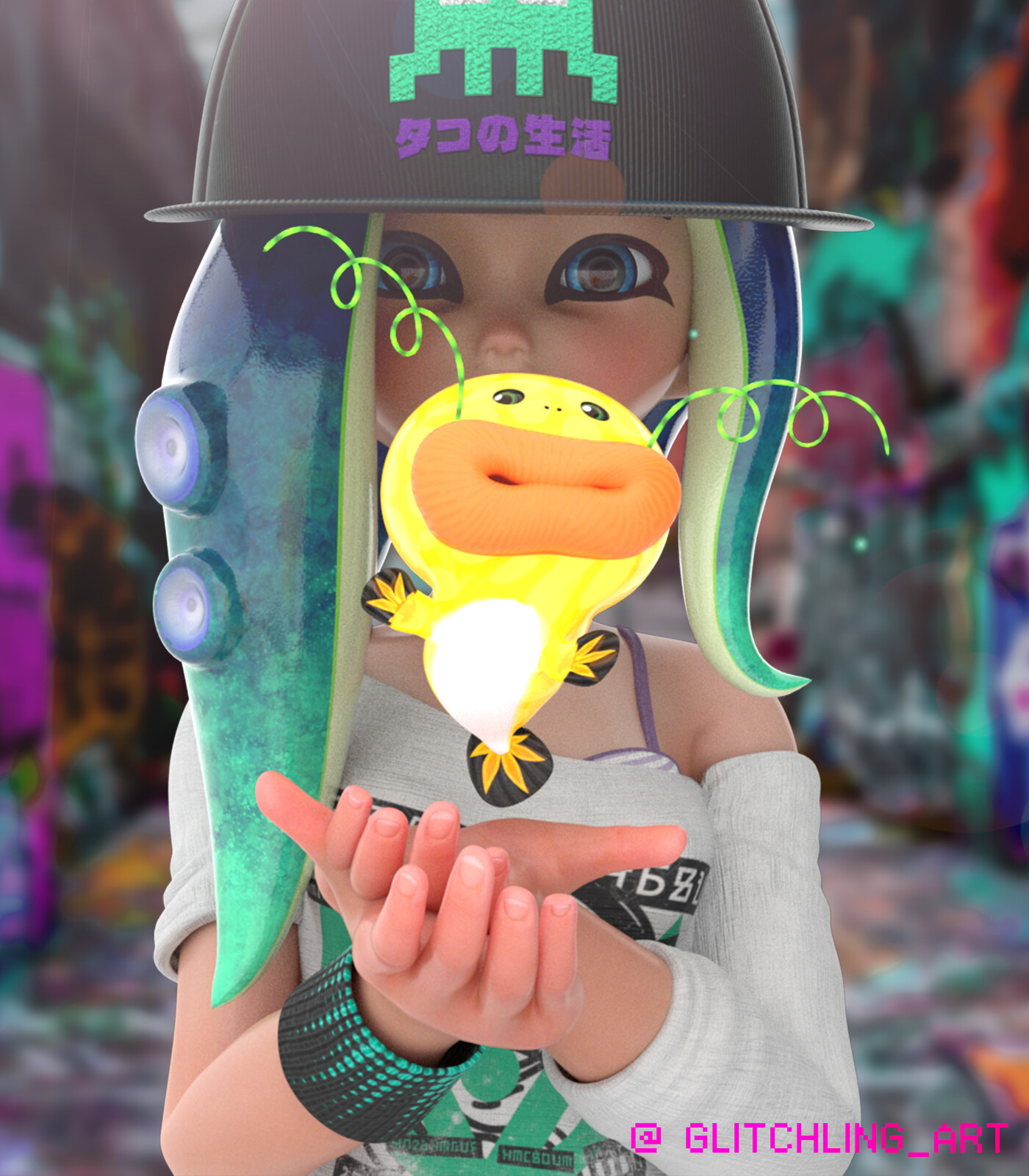 splatoon zapfish plush
