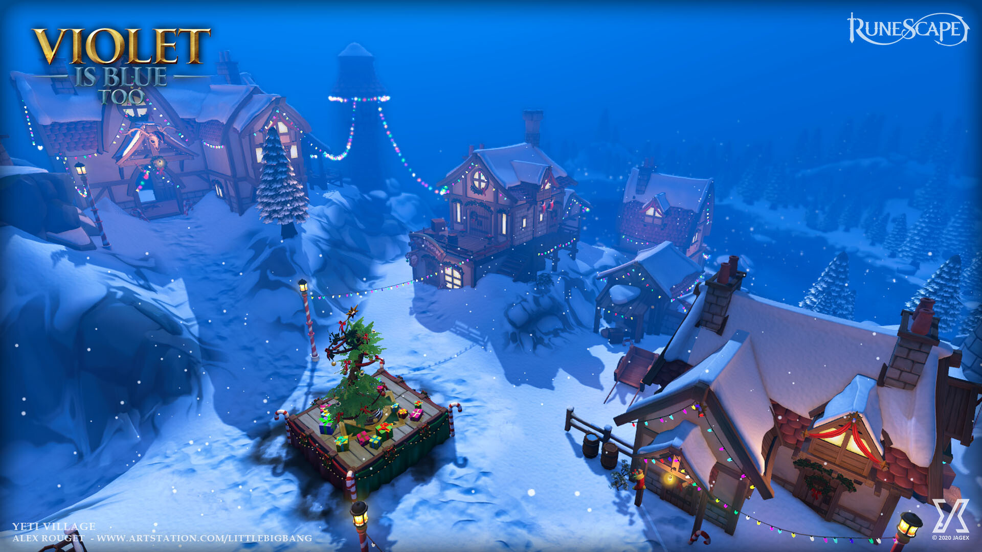 ArtStation - Runescape - Christmas Village 2023