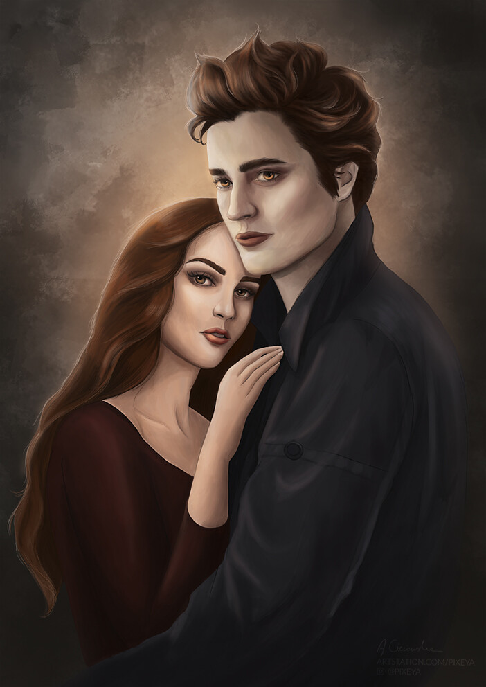 How To Draw Bella And Edward From Twilight - Townsmile29