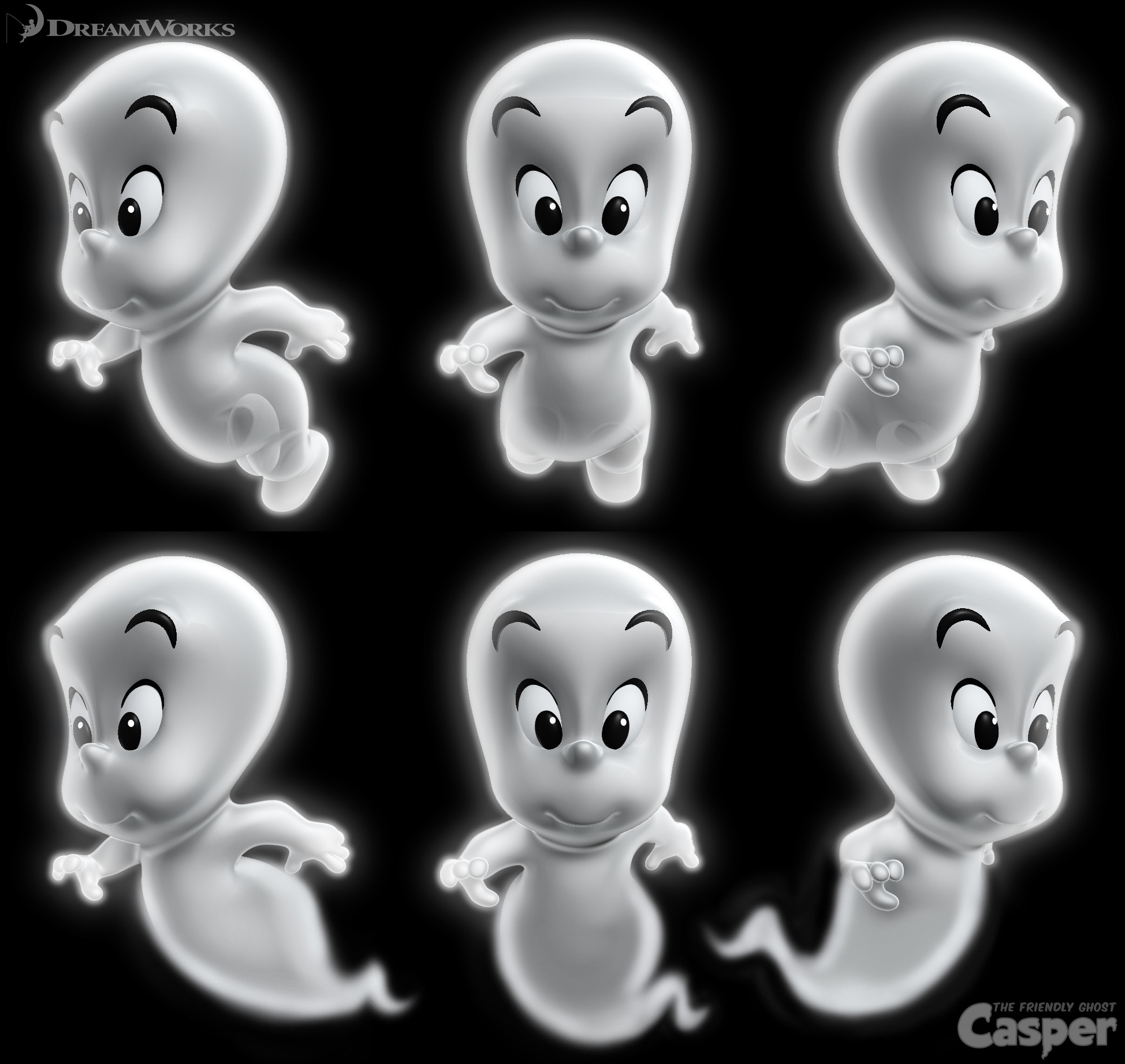 Concept Maquettes Casper the Friendly Ghost (cancelled project)