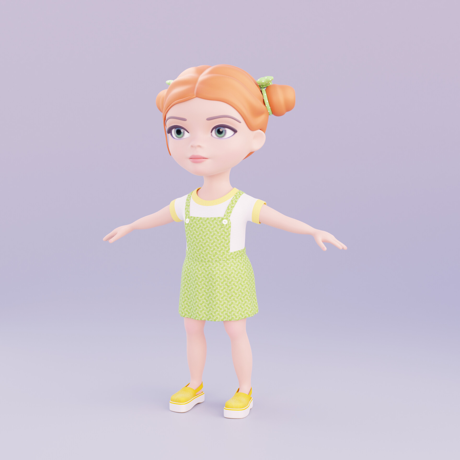 ArtStation - 3d character cartoon baby girl