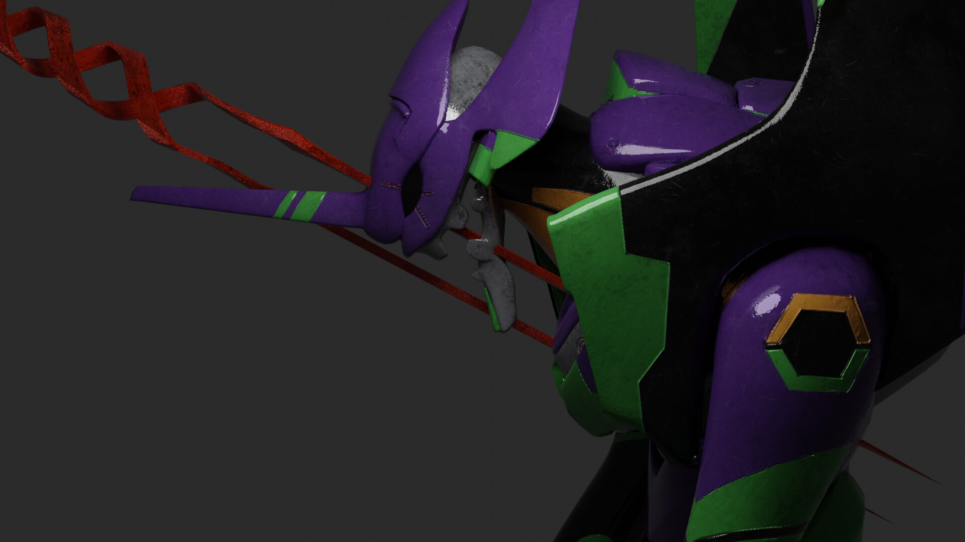 ArtStation Eva 1 pierced by lance of longinus.