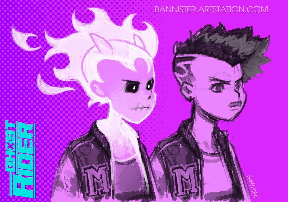 Preliminary rough portraits of the final design iteration.