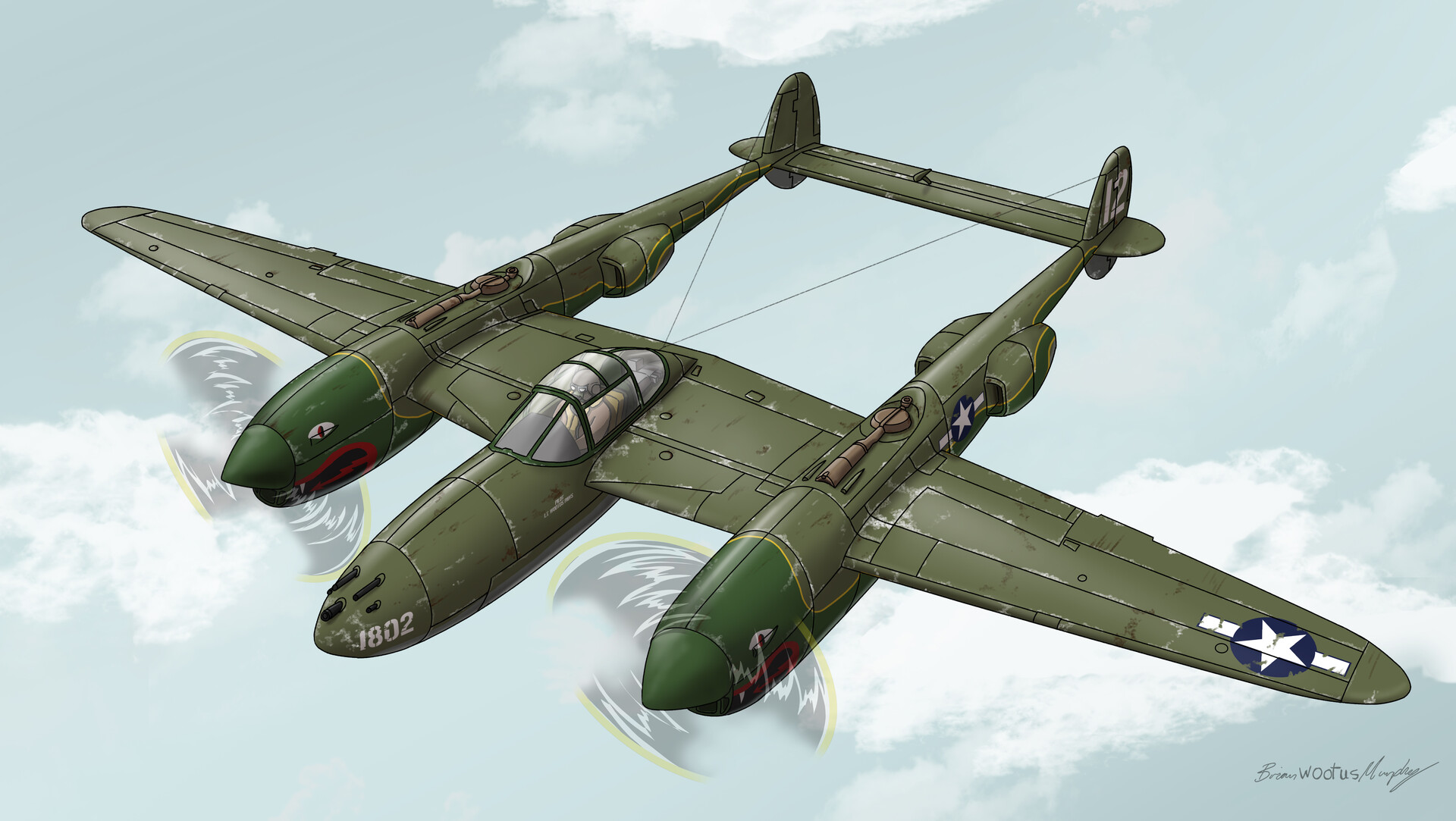 Brian J Murphy - Lockheed P-38 Lightning