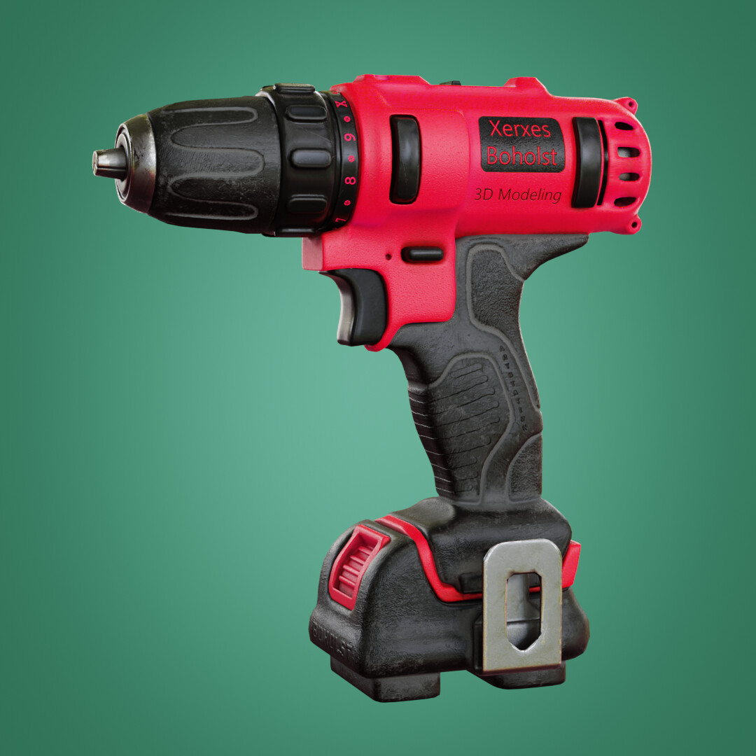 ArtStation DeWalt Drill 3D Model