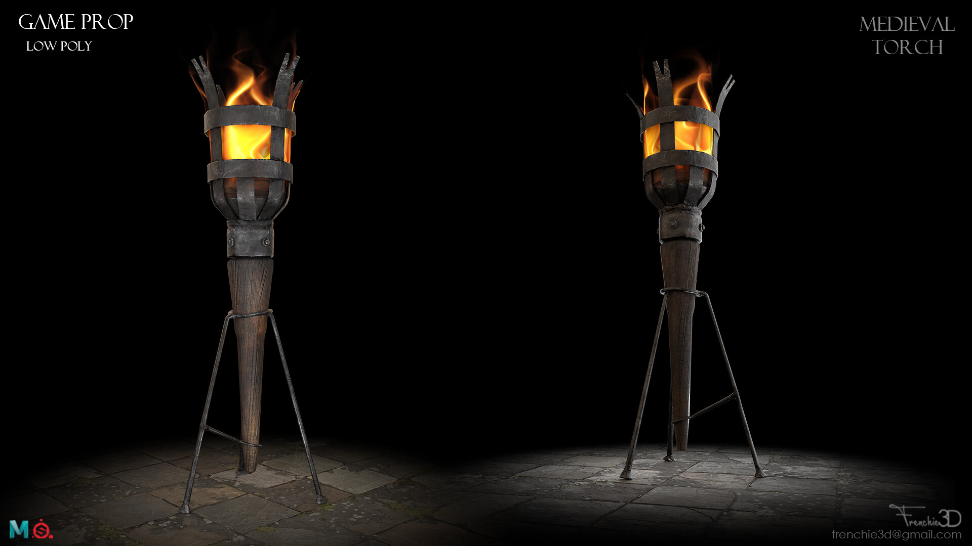 ArtStation Medieval Torch