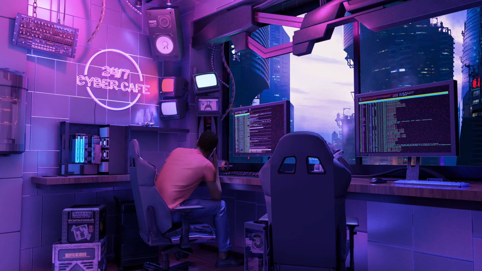 ArtStation - Cyber Room - Revised