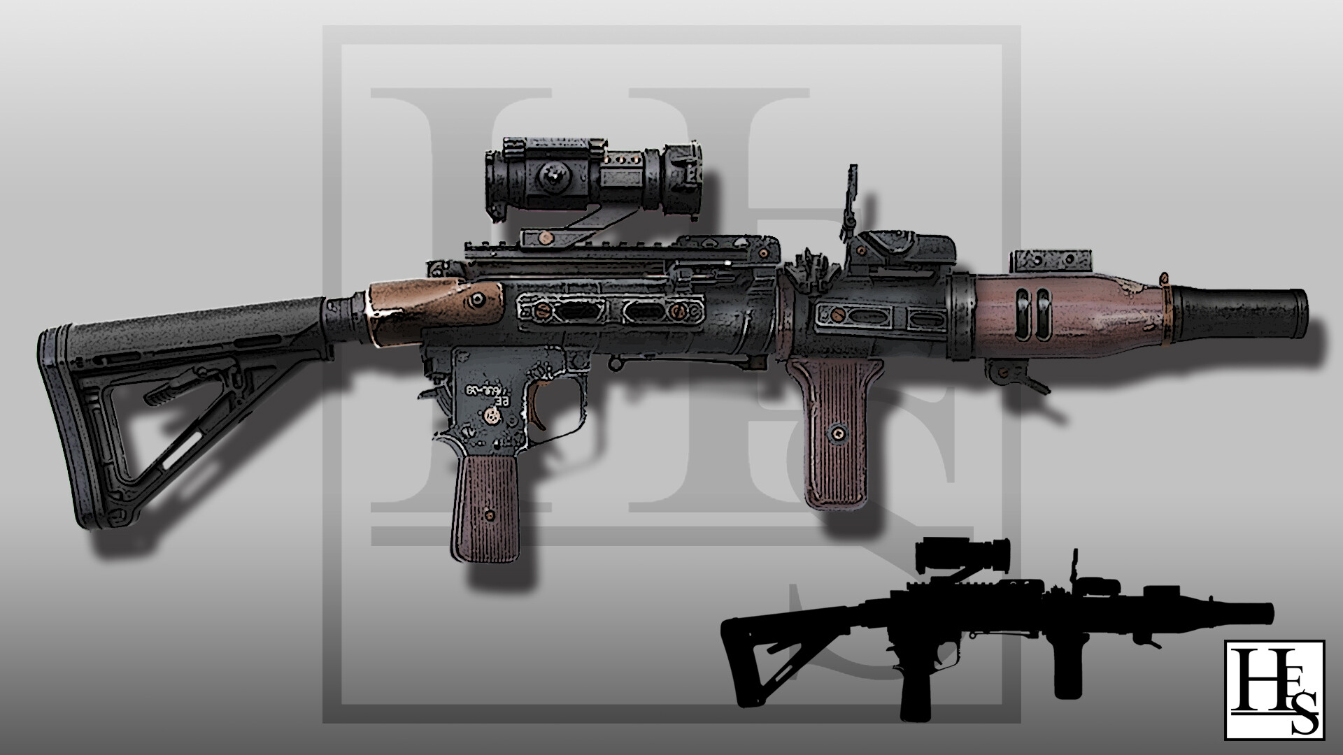 Orc Rebel Big Weapons Guns Battery TTCombat 3 Guns 