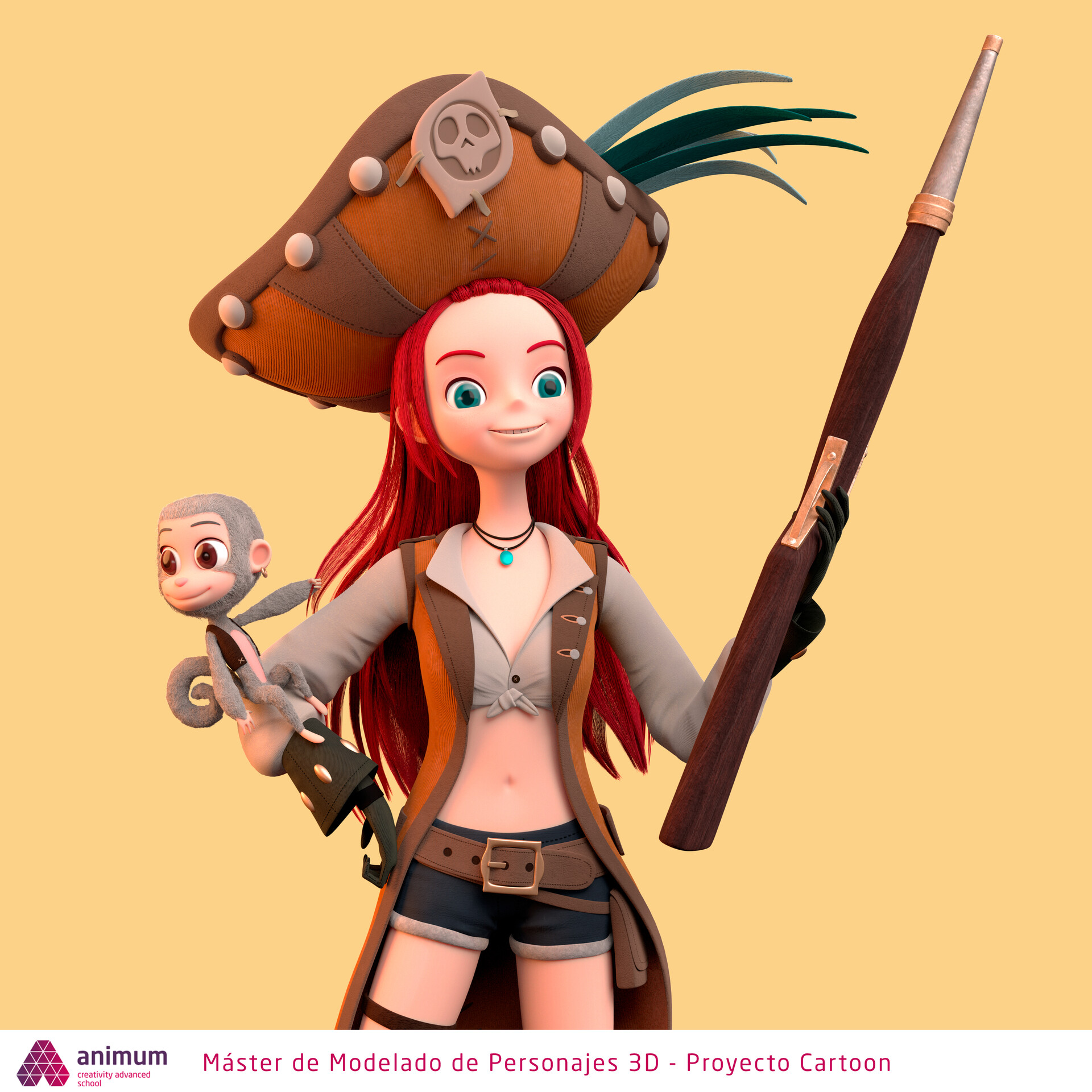 cartoon girl pirates