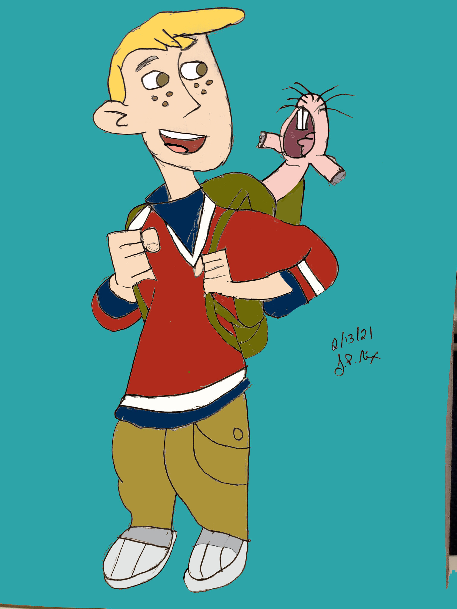 Artstation ron stoppable rufus from disney s kim possible