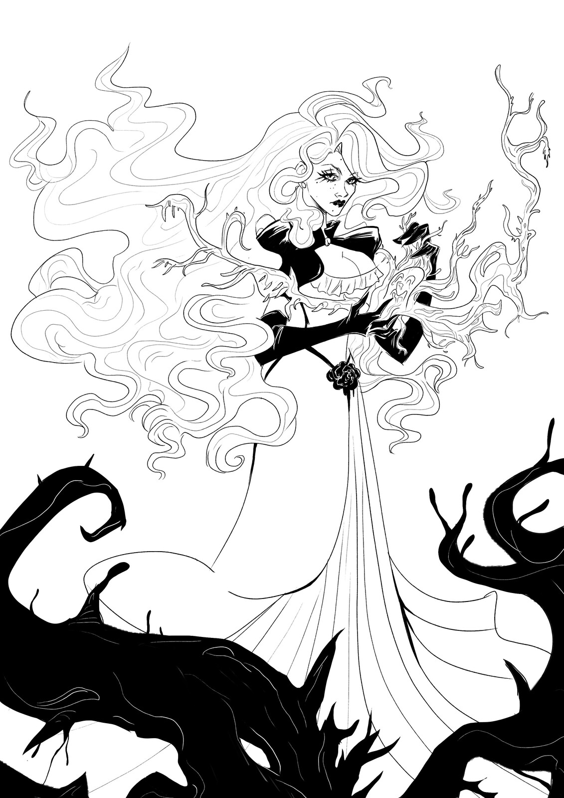Inking/lineart.