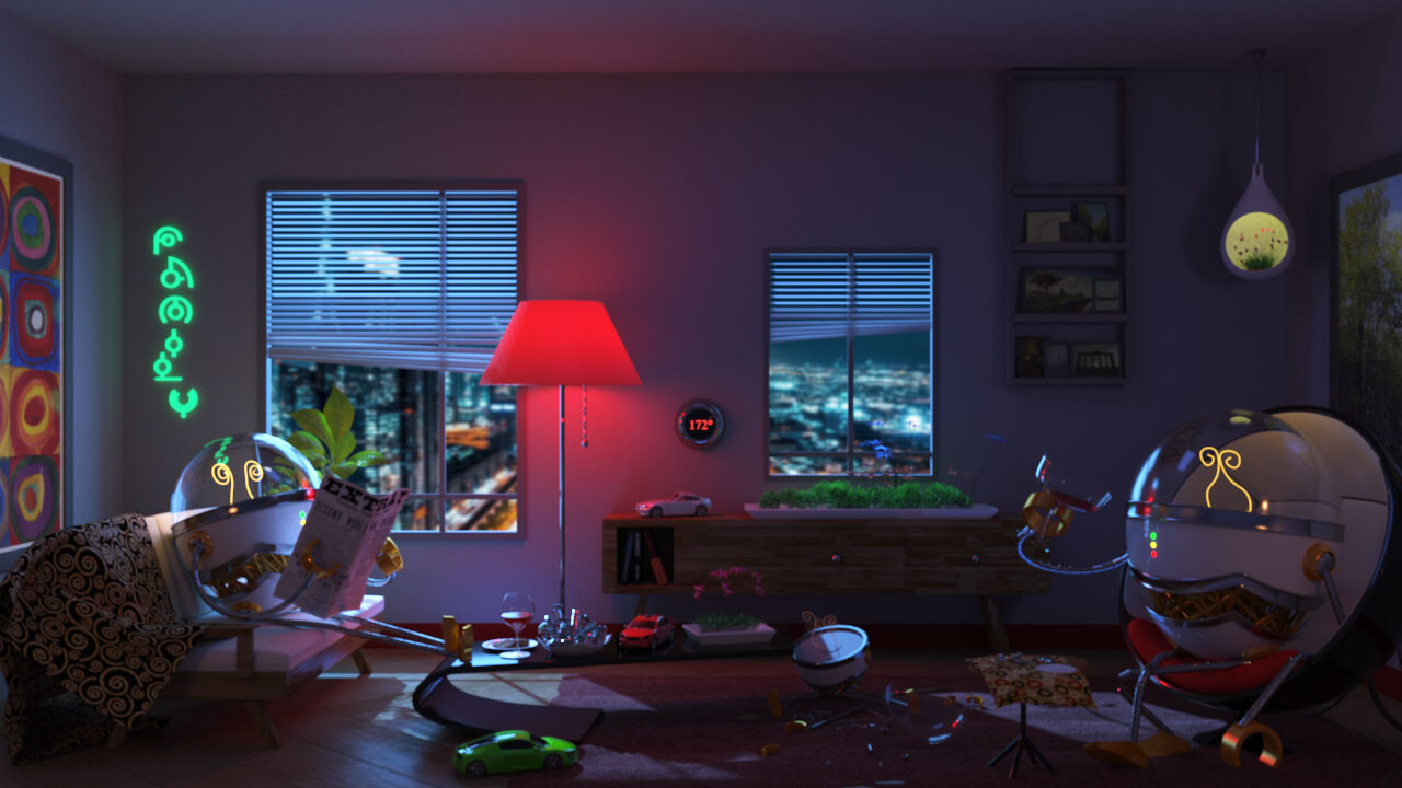 ArtStation - Interior_Night_Lighting