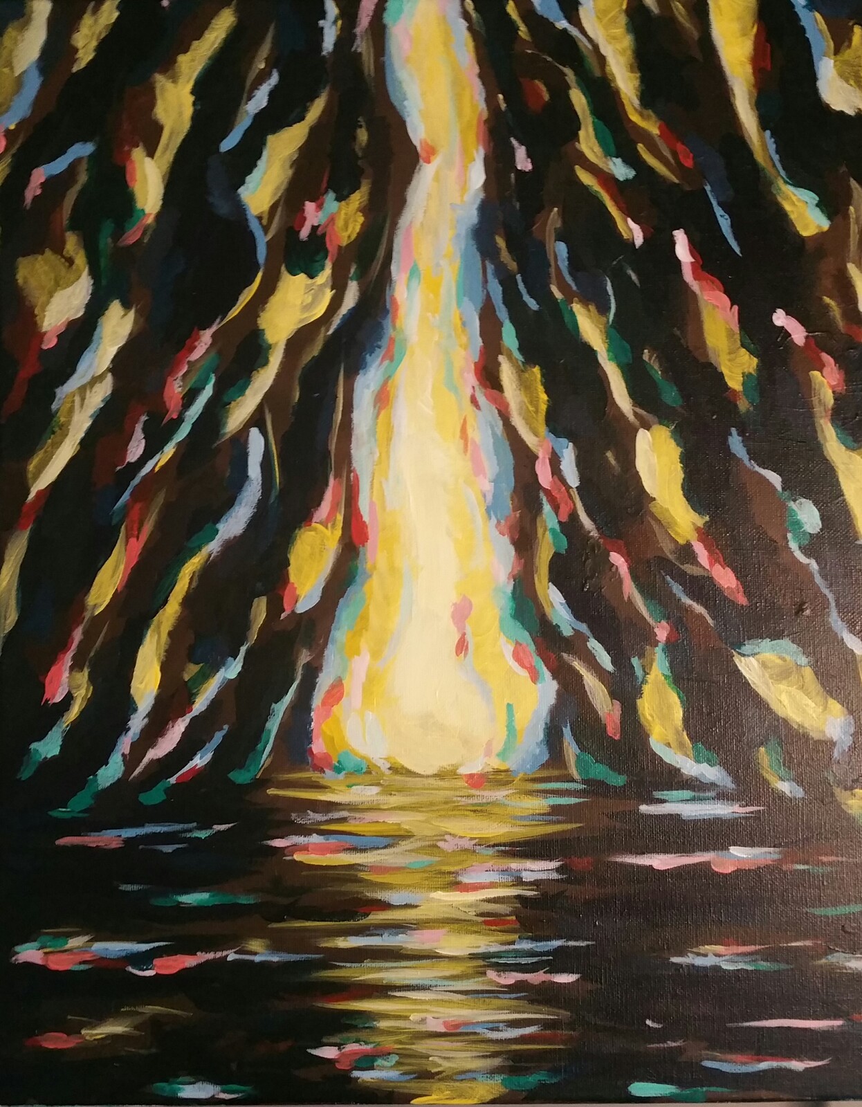 Color Cave, Acrylic on Canvas, 2017