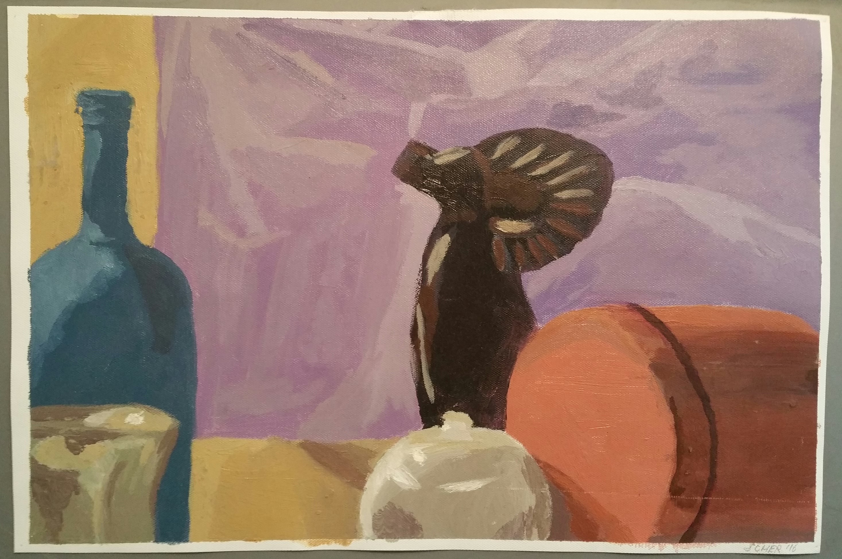 Still Life with Ram, Oil on Canvas, 2016