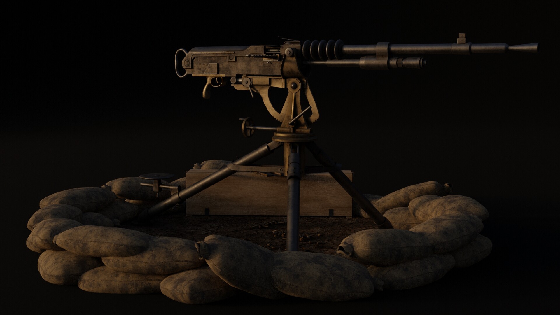 Hotchkiss Mle 1914 machine-gun  1/72 Mini World # 7212 