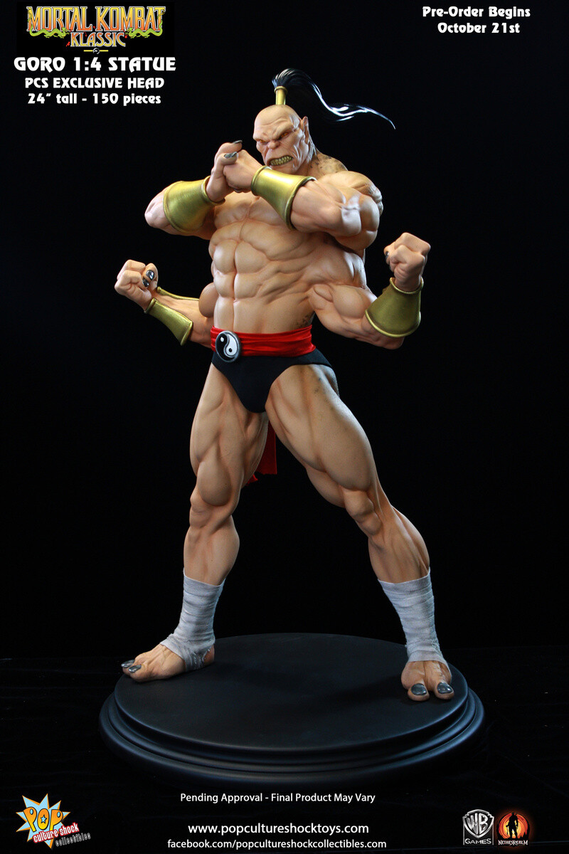 Pcs mortal top kombat statue