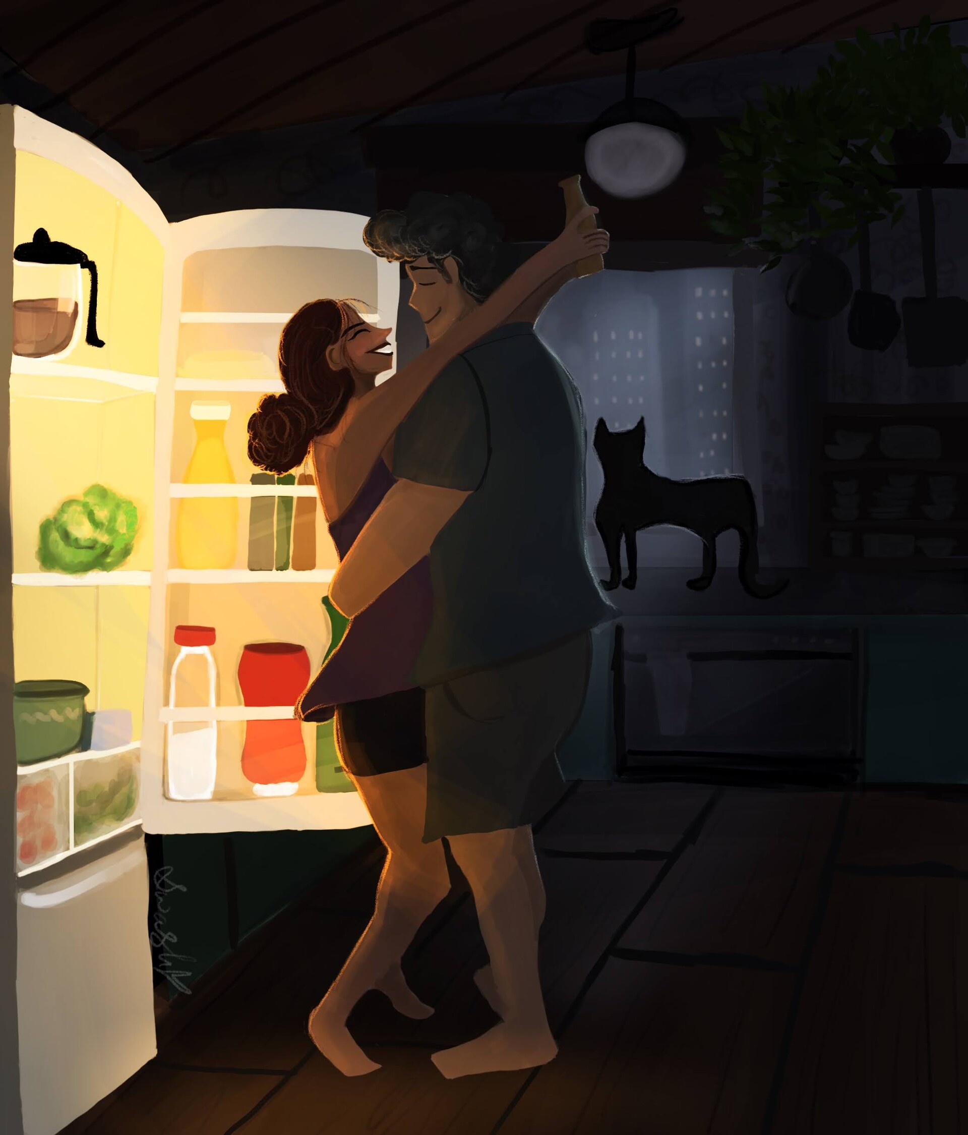 ArtStation - Dancing in the Refrigerator Light