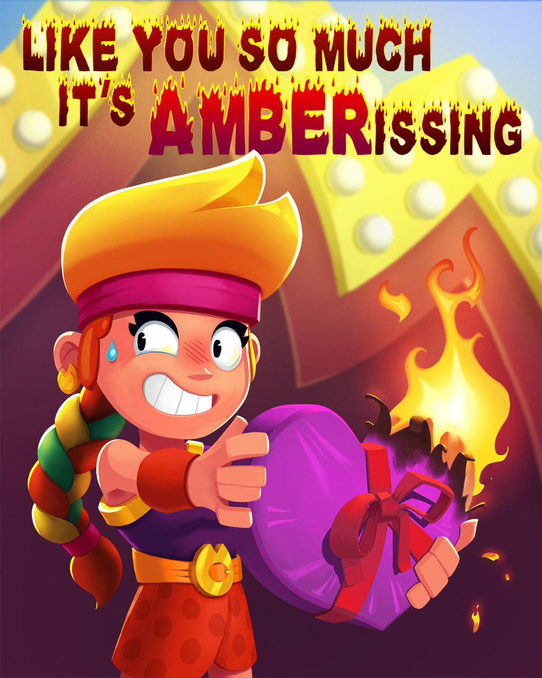 Artstation Brawl Stars Valentine S Day Amber Greez