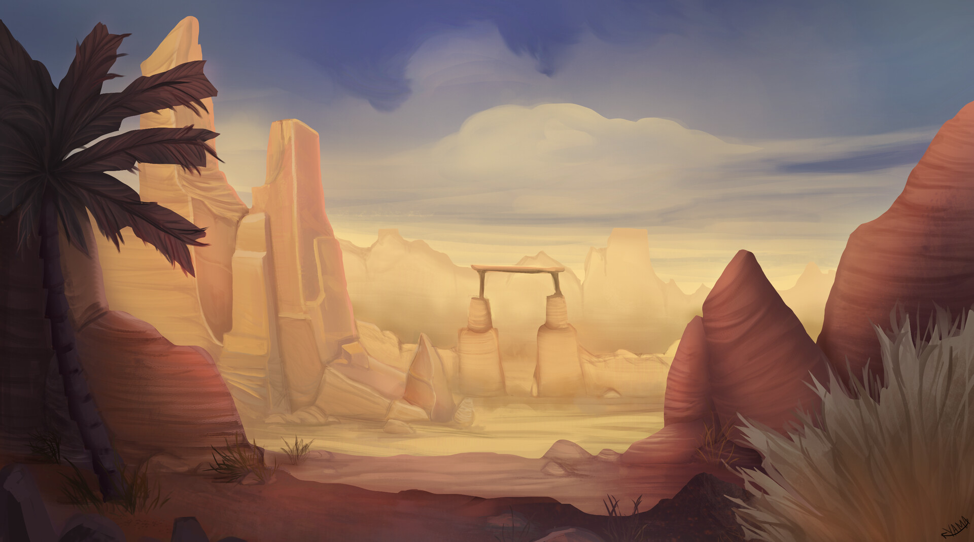 ArtStation Desert Gate to No Man’s Land