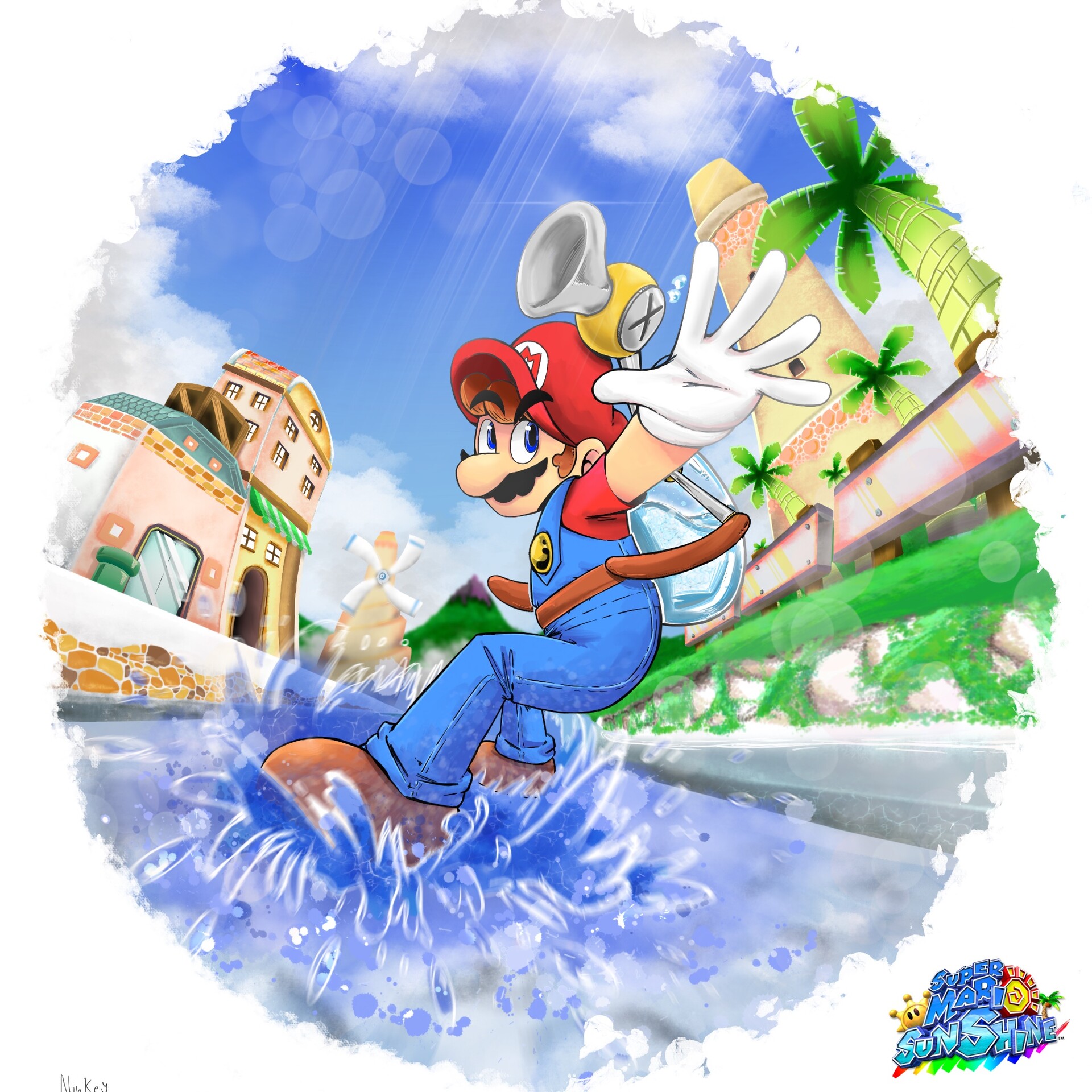 ArtStation Tropical Super Mario Sunshine