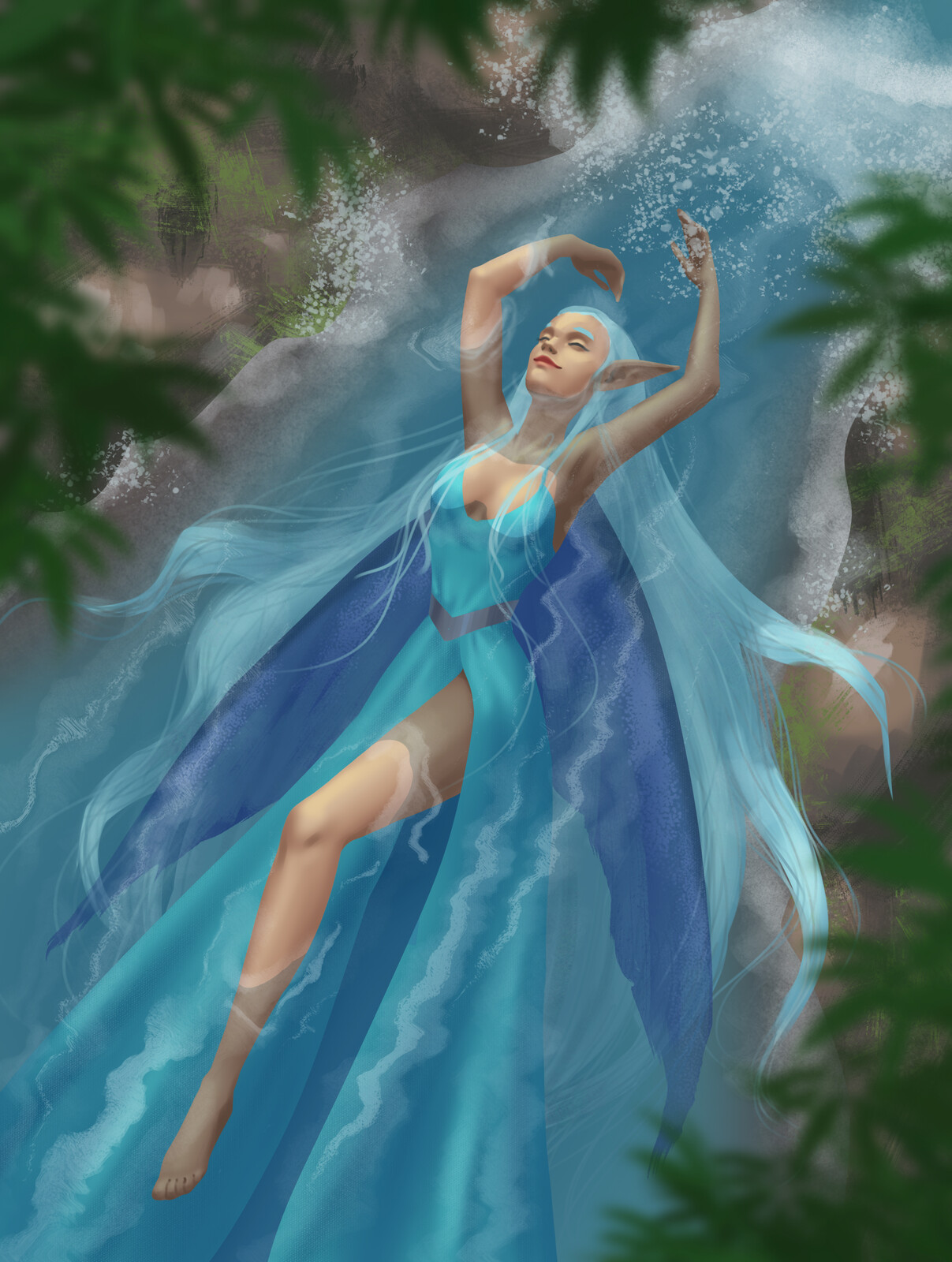 Fairy of a singing stream