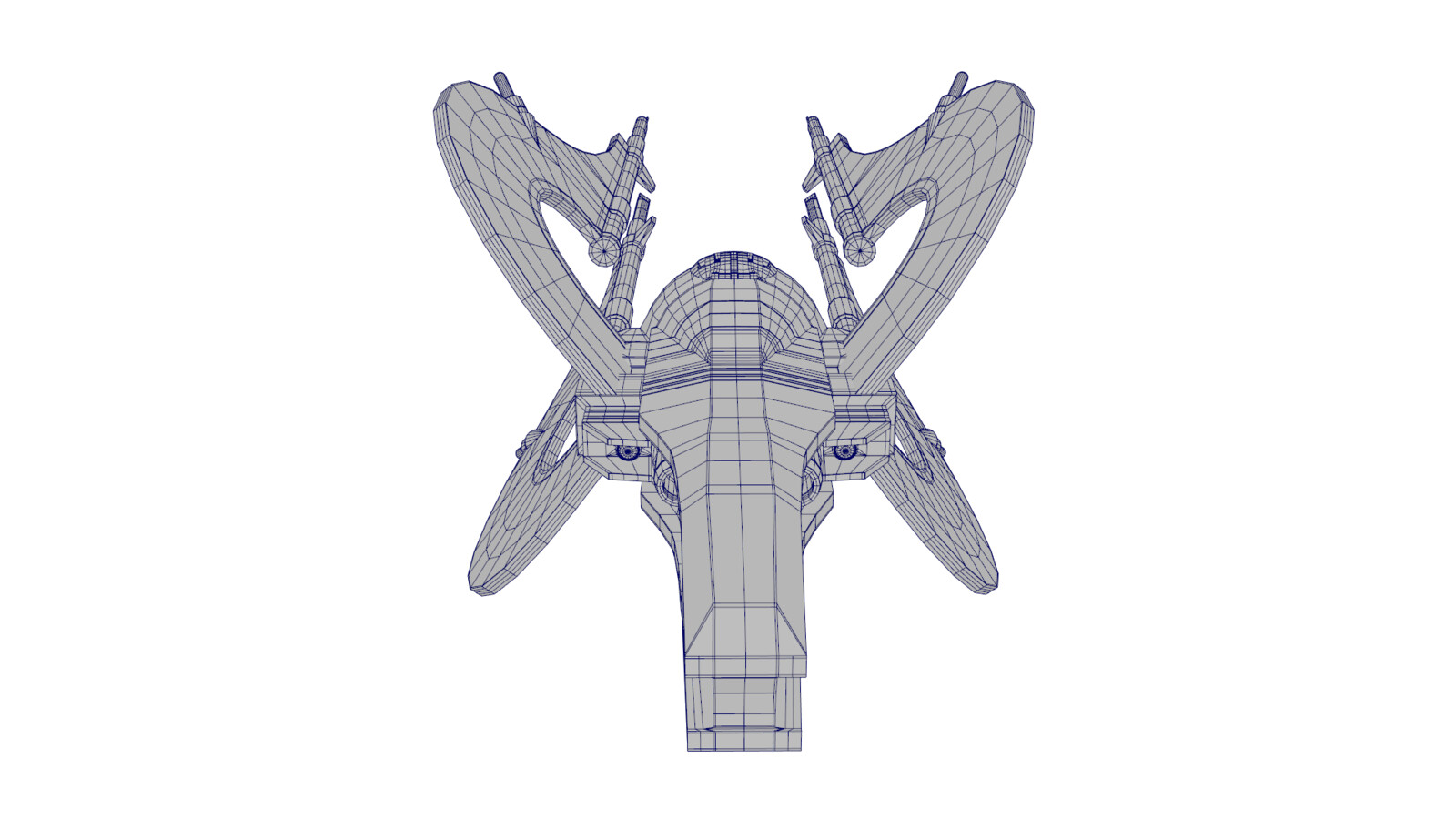 Top Rear Unsmoothed View