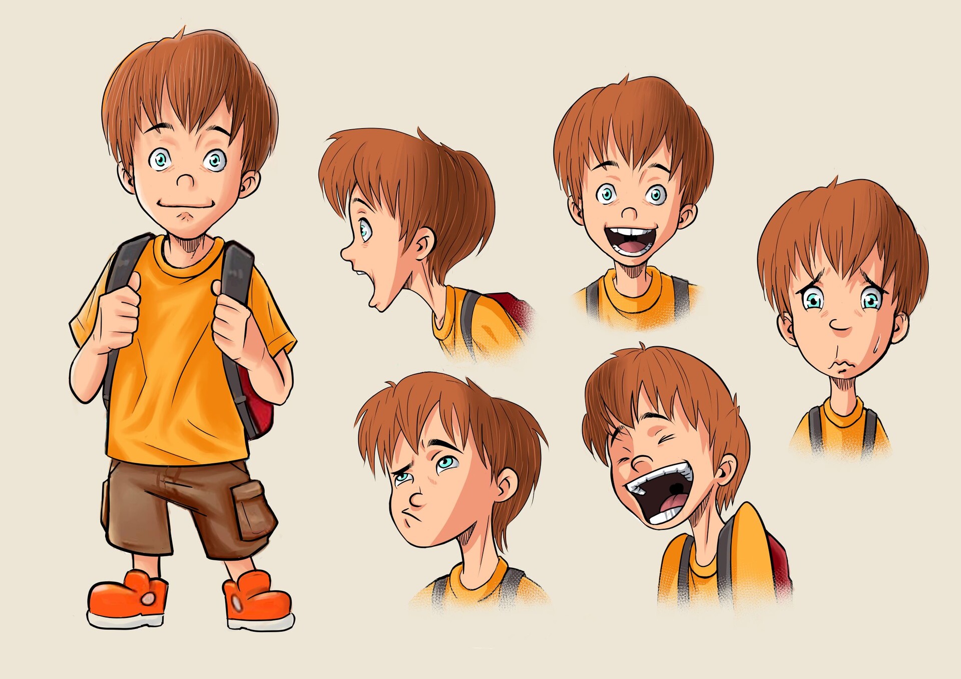 Artstation character design sheet