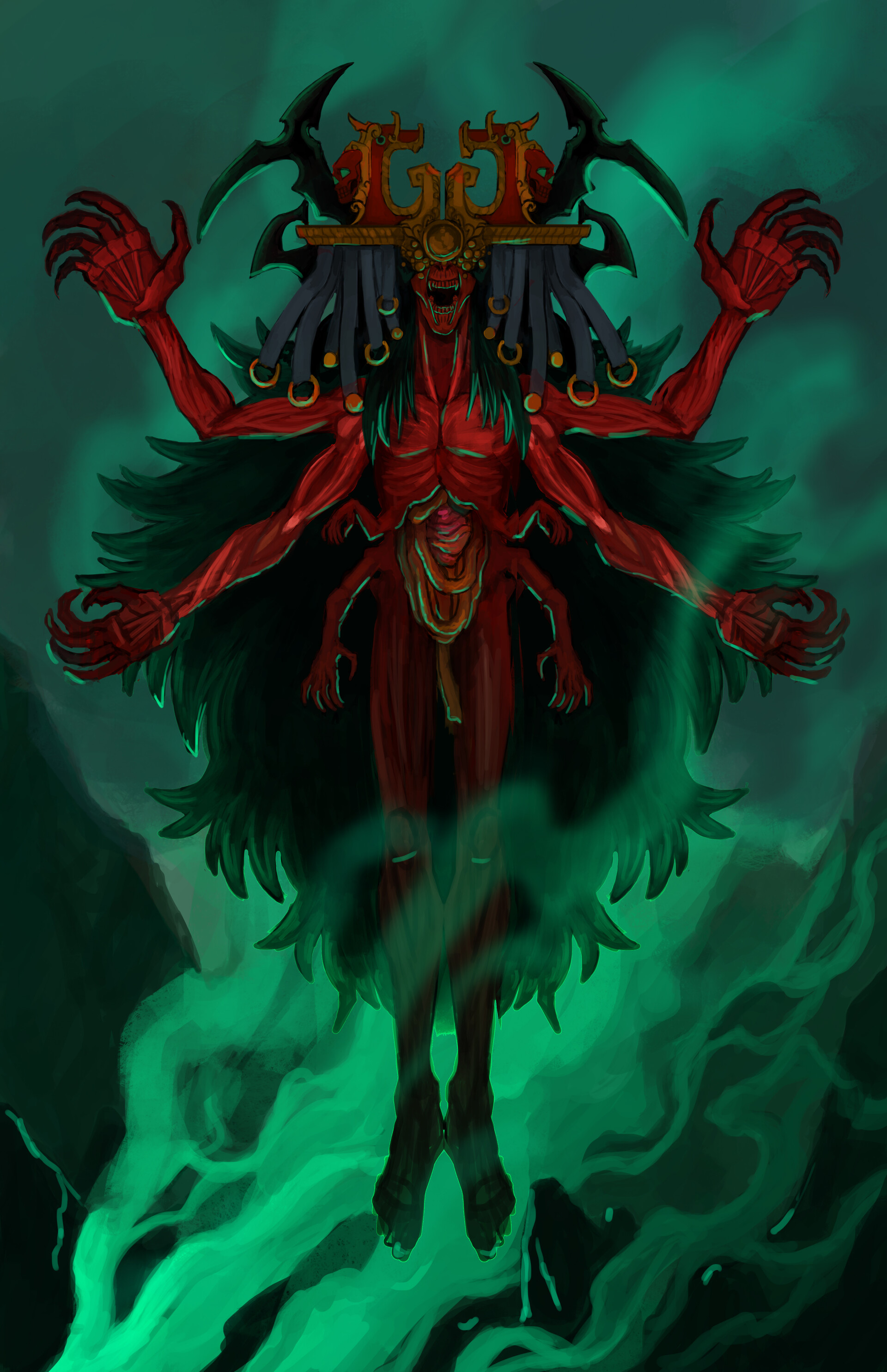 Artstation Mictlantecuhtli God Of The Underworld Christian Lally