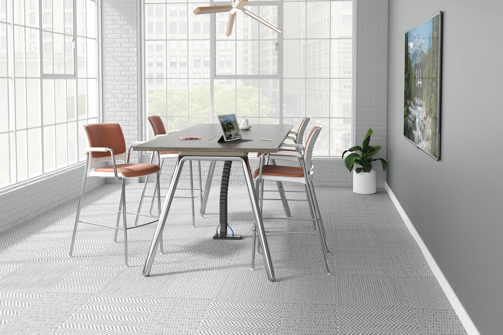 Modern Industrial Conference Room