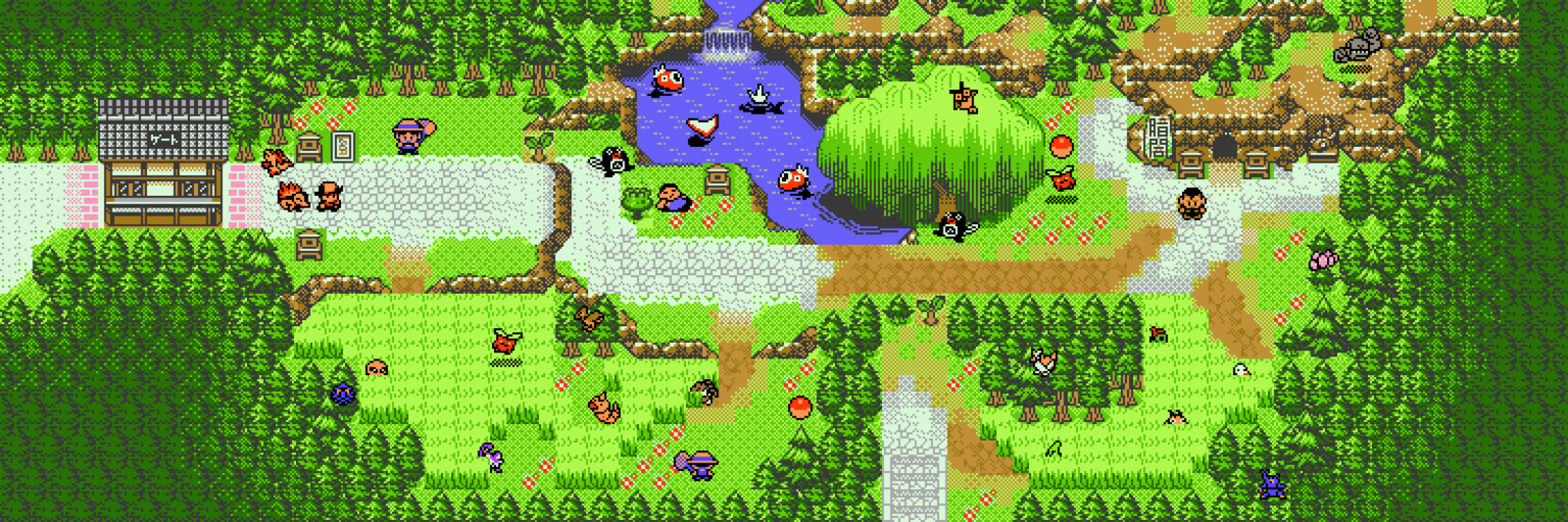 Route 31. Elaborated on the pond in the original game, and tried to make the cave entrance demand more attention.