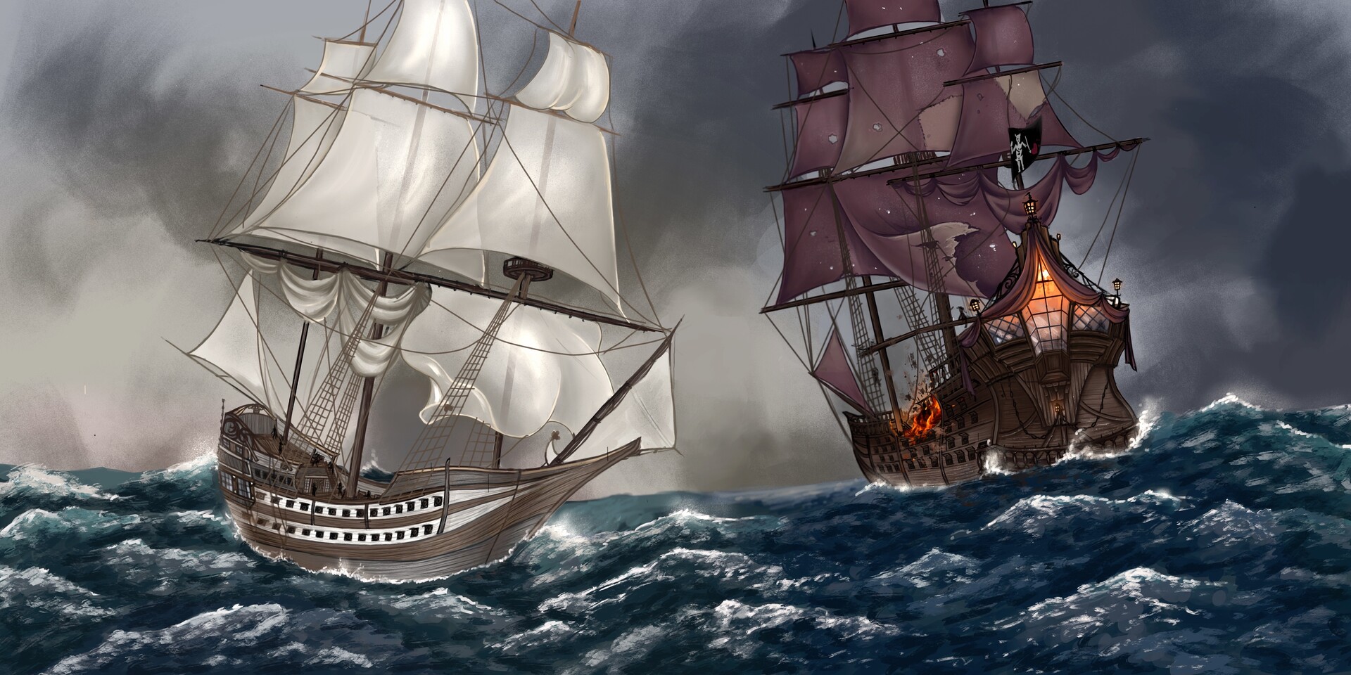 Queen Anne’s Revenge vs HMS Pearl.
