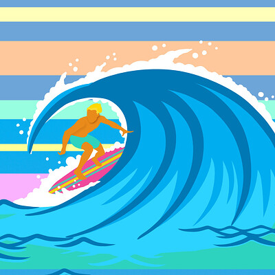 Lance laspina surferridingwave