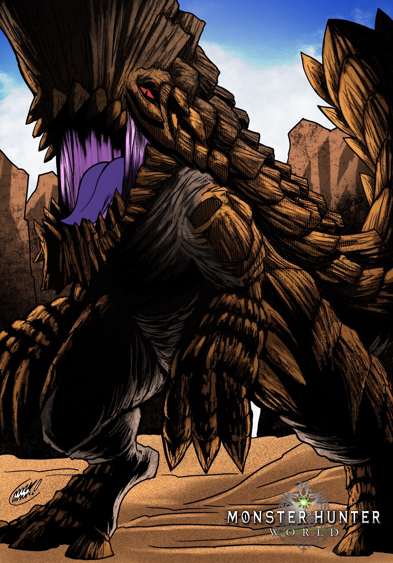 ArtStation MHW Barroth
