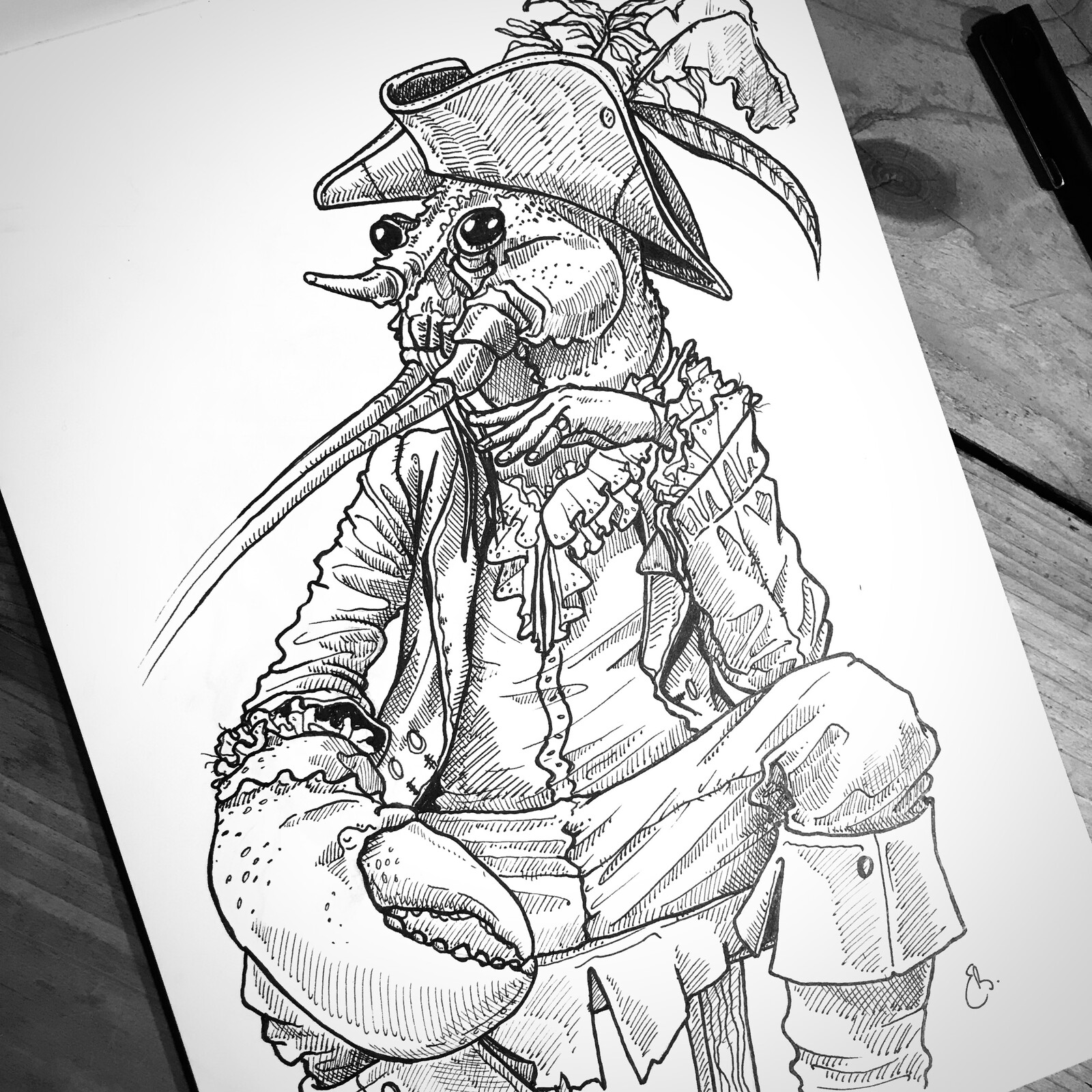 Ink on paper