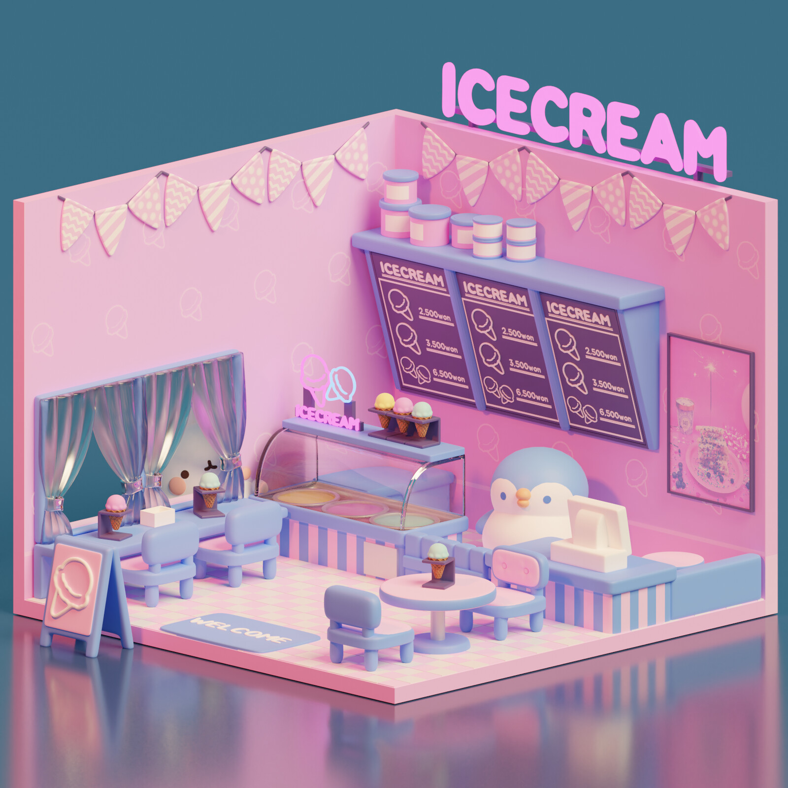 ArtStation Ice cream shop