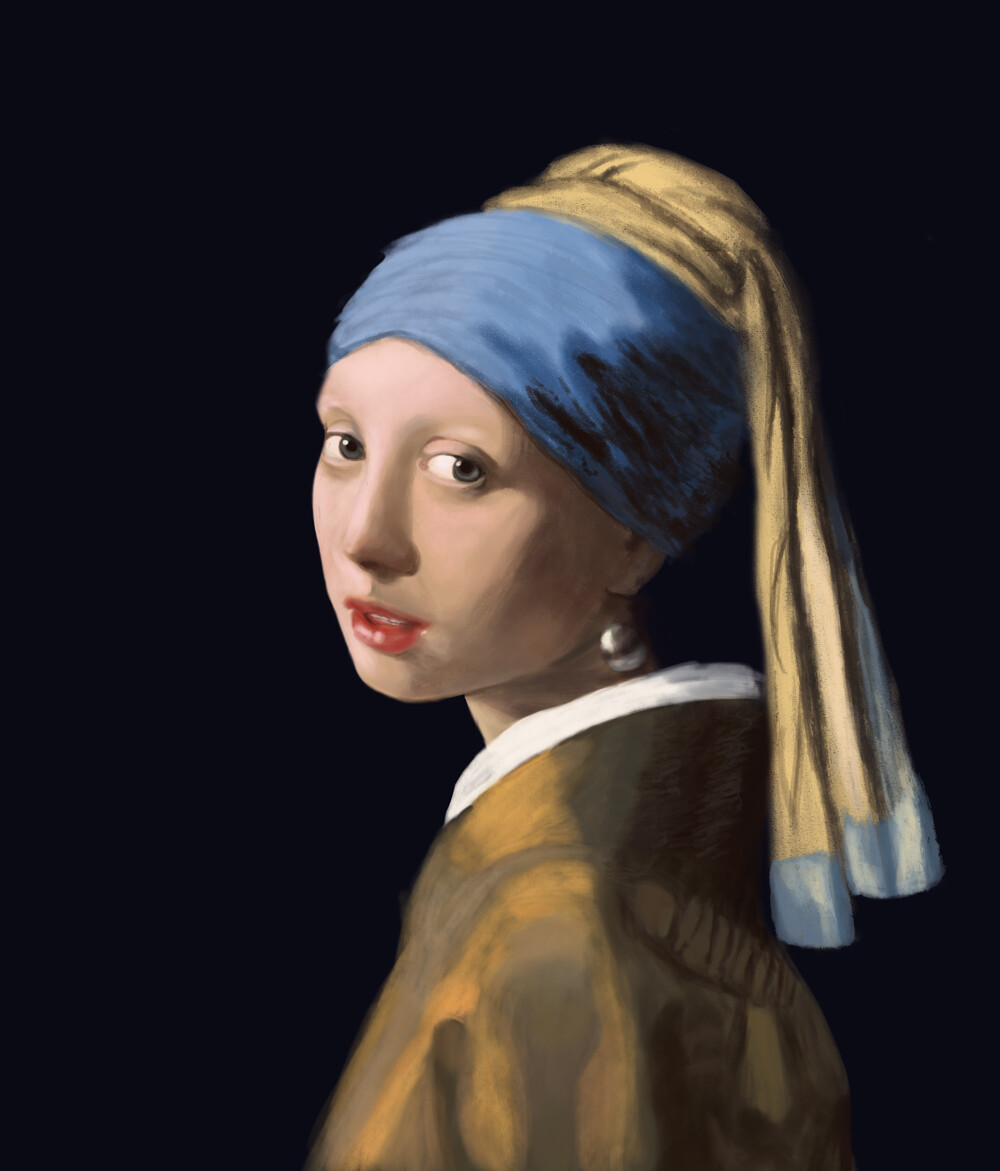 ArtStation - [STUDY] Jan Vermeer van Delft - The girl with the pearl ...