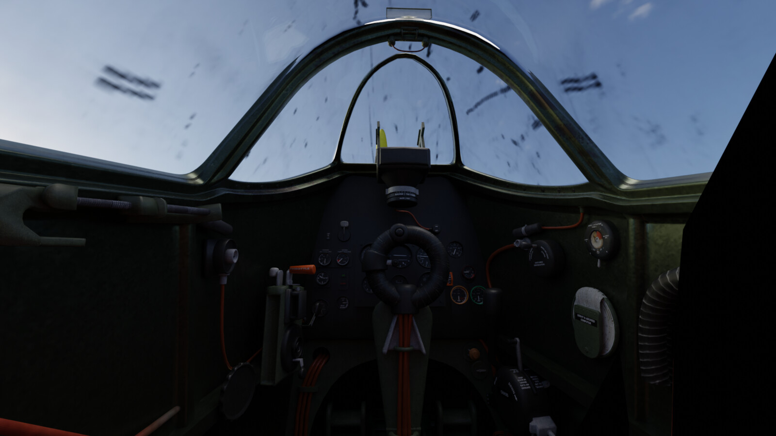 Spitfire Mk1a-Cabin View
