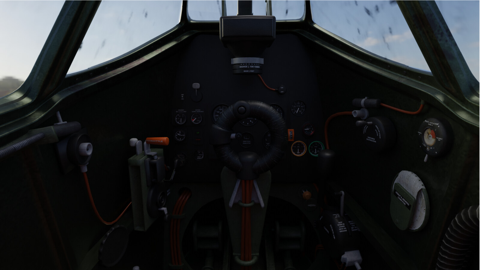 Spitfire Mk1a-Cabin View
