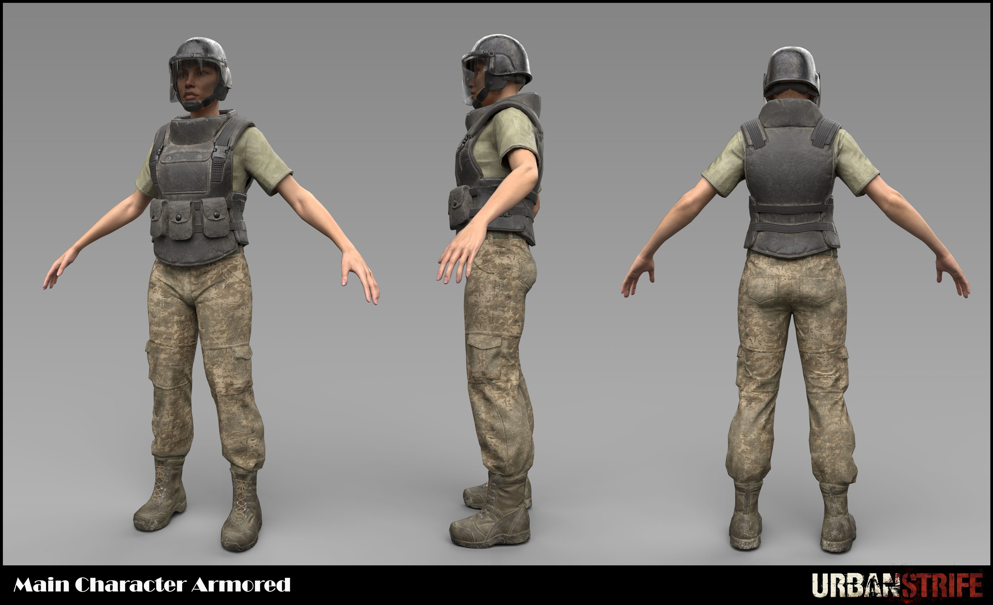 人気デザイナー ArtStation Skins / Characters Modular - Strife Urban - その他