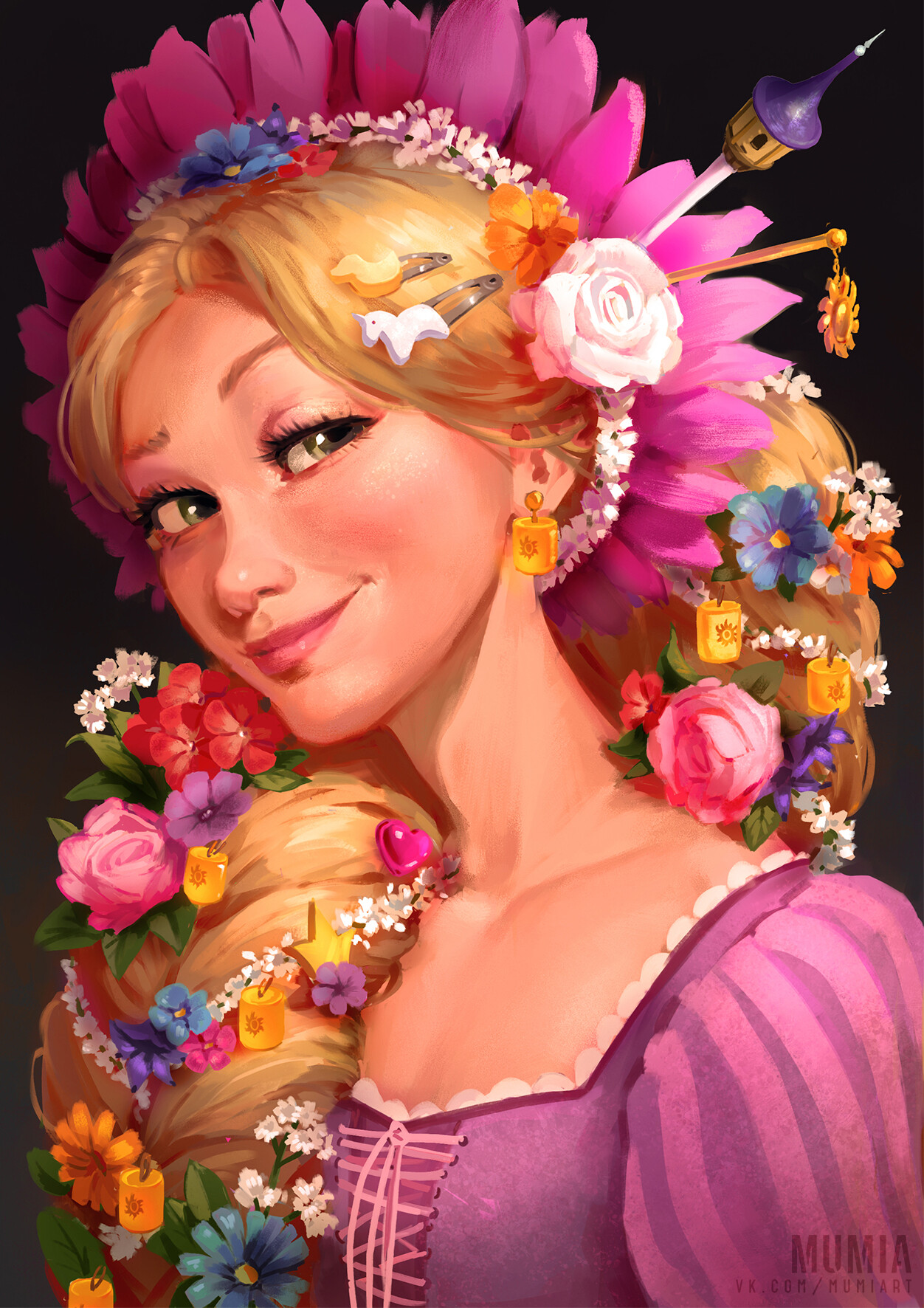 MOOMIA Tangled illustrations in a fanzine