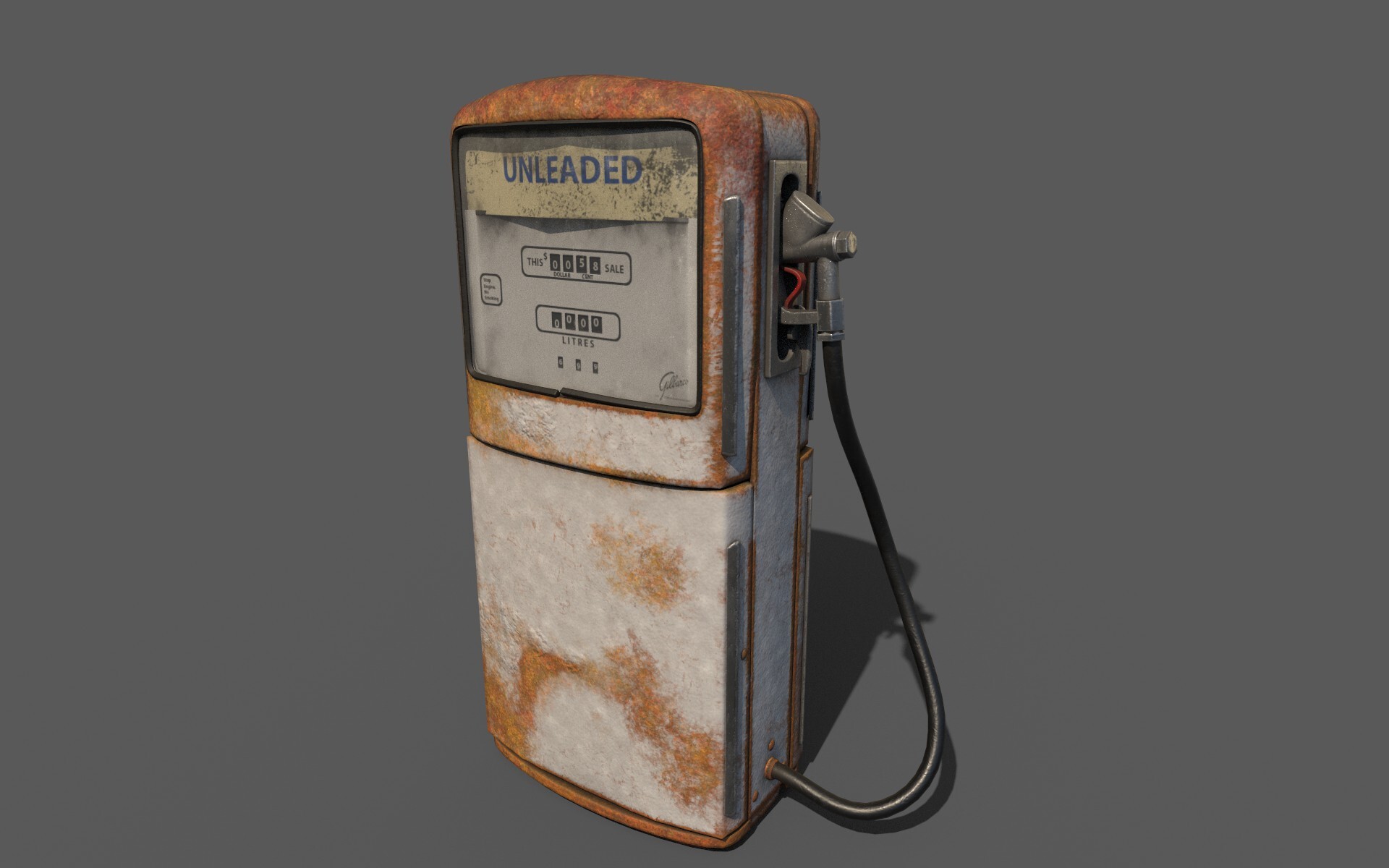 Petrol shop pump machine