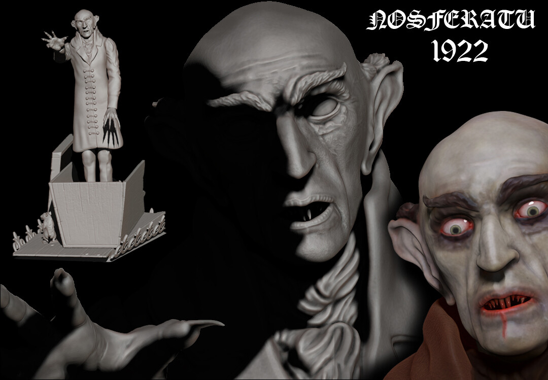 ArtStation - Nosferatu- Lowpoly Count Orlok