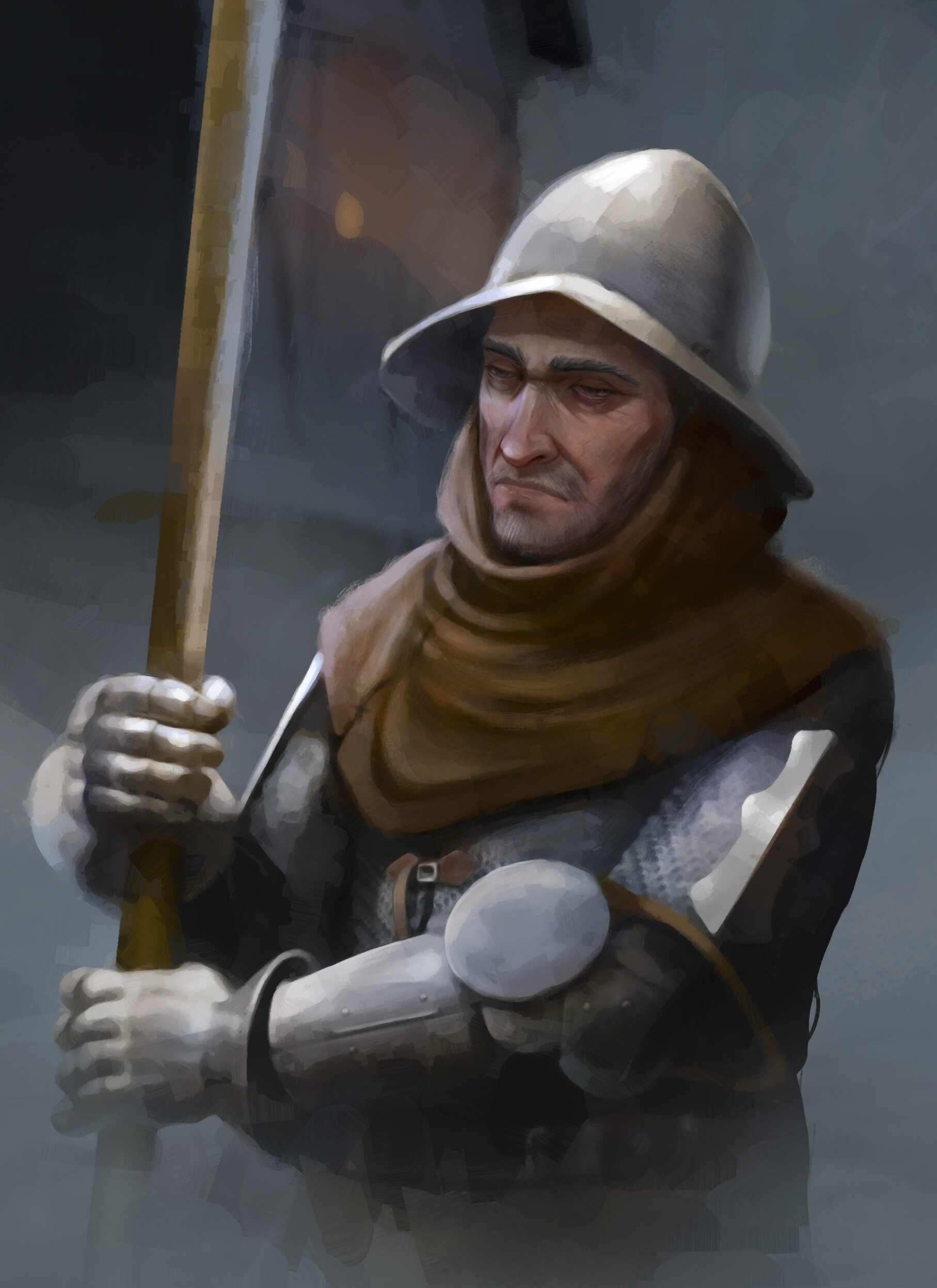 medieval soldier concept art