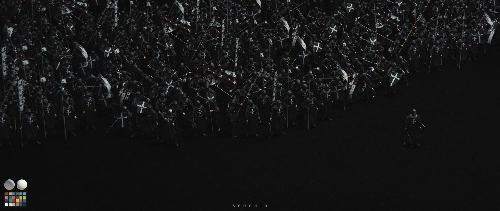 Main Render - Waiting For War - Studio Scene - With Machbet (Lightning Setup)