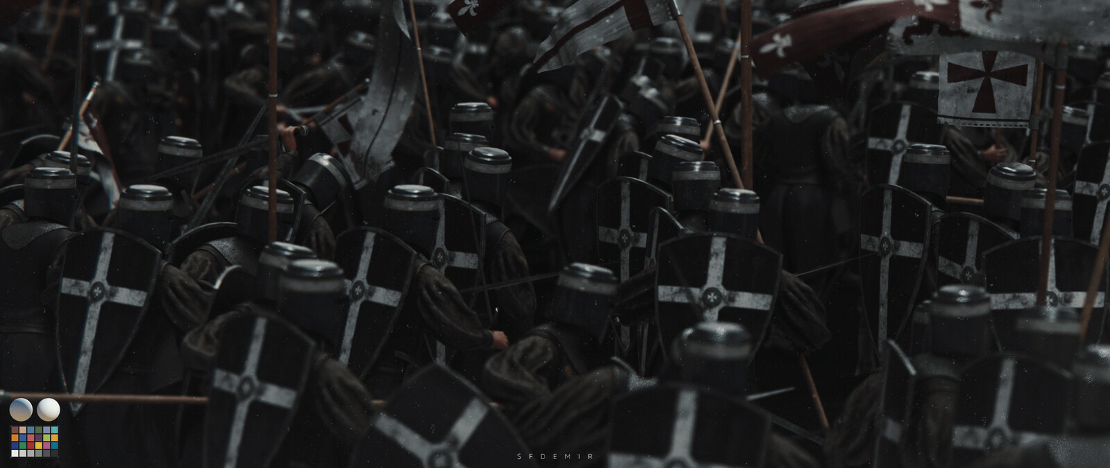Walking Formation Scene - Shot 03 - With Machbet (Lightning Setup)