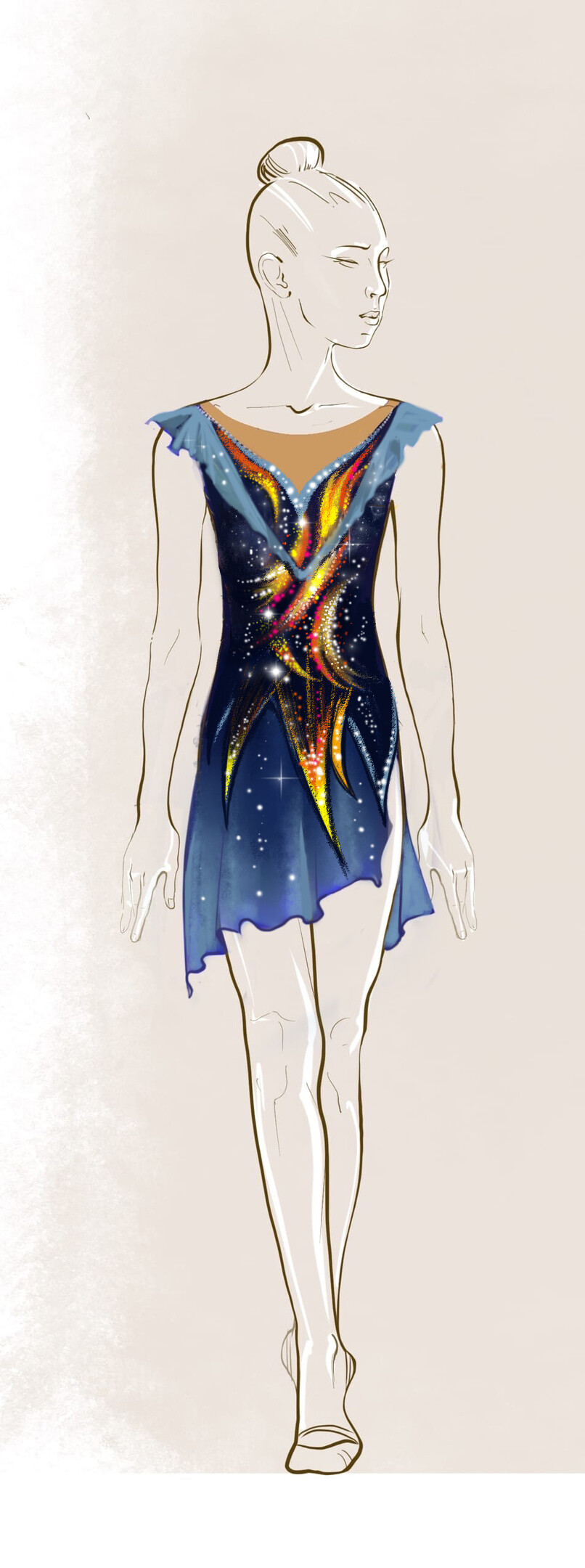 Figure skating dress designers outlet