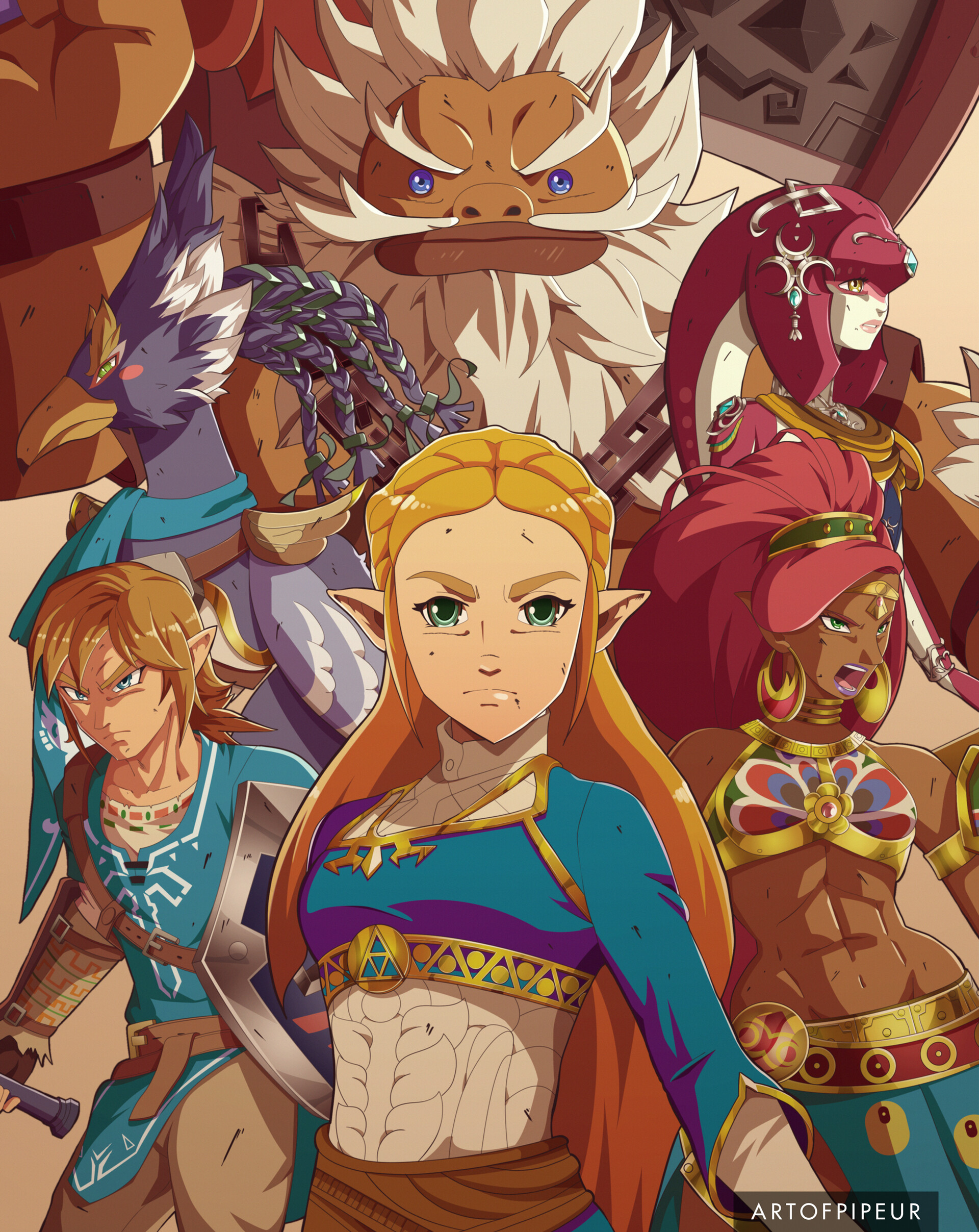 ArtStation Zelda Age of Calamity