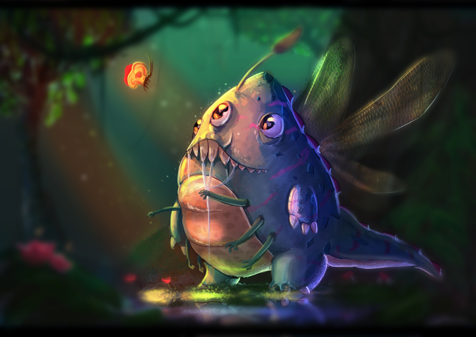 ArtStation - Butterfly Monster
